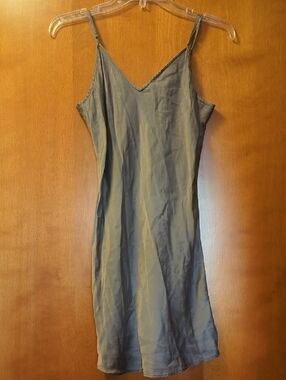 Classic Gray V-Neck Slip Chemise